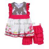 Organic Cotton Warm Soft Flower Baby Rompers Wholesale Girls Clothes thumbnail-3