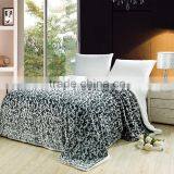 Double Layers Embossed Flannel Blanket With Sherpa Back thumbnail-1