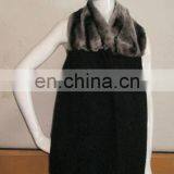High Quality New Design Rex Rabbit Fur 100% Cheap Cashmere Scarf thumbnail-1
