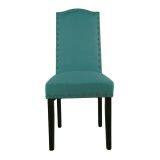 Blue Color Fabric Solid Wood Dining Chair With Stud,Quality Dining Room Chair HL-7018-2 thumbnail-1