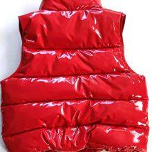 Ladies' Shiny Faux Eco Leather Down Cotton Padded Vest thumbnail-3