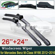 for Mercedes Benz M ML GLE Class W166 2012~2016 Car Wiper Blades Front Windscreen Wipers Car Accessories 2013 2014 2015 thumbnail-1