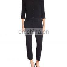 Lady Cashmere Wool Cropped Cardigan 3/4 Sleeve With Button thumbnail-3