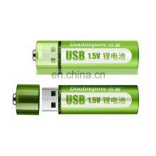 Custom USB Charging 1.5V 1800mWh Lithium Ion li Ion Continuance Rechargeable Usb aa Batteries thumbnail-3