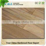 Anti -scratch Rustic unfinished Asian walnut acacia hardwood flooring