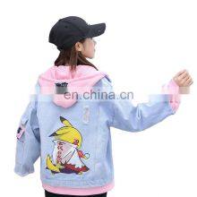 Wholesale New Cartoon Print Student Denim Jacket Female Temperament Casual Jacket Student Spring and Autumn Jacket thumbnail-1