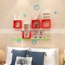 LOVE Wooden Home Decorative Floating Wall Mount Shelf