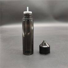 Clear Black 60ml Tall V3 E-liquid Bottle Childproof Squeeze Plastic Pet E-juice Vape Oil Dropper Bottle thumbnail-2