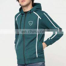 Men Winter Wear Hoodies Solid Color Casual Zipper Hoodies Fashion Slim Fit Men Hoodies thumbnail-2
