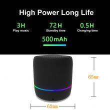 2022 Hot 300mah Portable Bluetooth Speaker Mini Powerful Speaker for Outside Office Using thumbnail-4