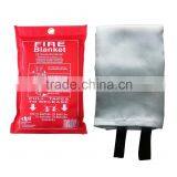 High Quality 100% Fiberglass Fire Blanket CE Approved Fire Resistant Blanket Supplier 1*1m thumbnail-1