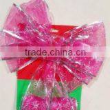 Christmas Butterfly Knot With Glitter Paint, Ribbon Bow Suitable for Christmas Packaging and Wedding Decoration thumbnail-4