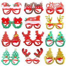 Christmas Glasses Decoration Adult Children Glitter Dress up Toy Xmas Glasses Christmas Tree Antlers Decorative Glassesift thumbnail-2