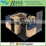 3x4m Light Brown Coffee Kiosk, Coffee Shop Bar Cabinet