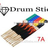 Professional 5 Colored 7A Maple Wood Lighting Drumsticks