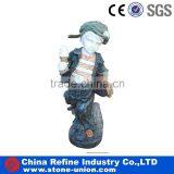 Natural Marble Sculpture, Cheap Garden Statues, Children Marble Statue thumbnail-5