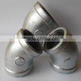 galvanized black 120 Elbow 45 degree malleable cast iron pipe fittings