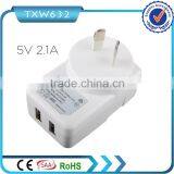 SAA Approved 5V 2A 2 Port Wall Adapter for AU Standards thumbnail-4