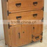 Chinese Antique Three Drawer Three Door Cabinet thumbnail-1