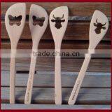Wooden Engraved Stirring or Mixing Spatula With Custom Logo thumbnail-3