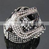 4 Row Crystal & Rhinestone Fashion Belt thumbnail-1