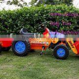 Kids Fun Toys Pedal Tractor With Roll Bar Loader and Trailer 413 thumbnail-2