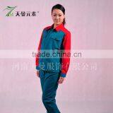 2015 new style flame retardant with high quality split overalls pictures of uniforms women