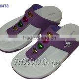 women colorful diamond slippers RW16478A