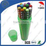 12Pcs Crystal Kids Color Pencil Set Packed In Plastic Tube thumbnail-1