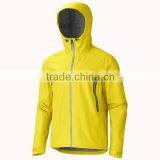 Good Quality Outdoor Mens Hooded Yellow Parka Jackets