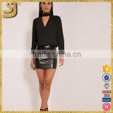 Hot Selling Well V-neck Fashion Long Sleeve Casual Cotton Blouse Quality Choice thumbnail-5