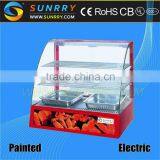 Curved Glass Food Warmer for Catering With 3 Layers Samll Hot Food Display Warmers (SUNRRY SY-WD2A)