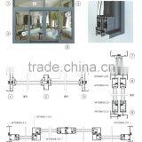 High Quality Energy-saving Sliding Aluminium Door TFFA-78 thumbnail-1