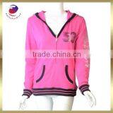 Cheap Hoodies Wholesale Logo Printed Hot Pink Fashion for Women thumbnail-1