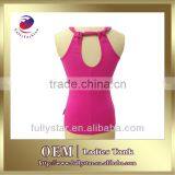 Sleeveless Bunny Print Red Lady T-shirt thumbnail-2