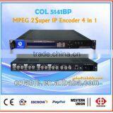 COL5141BP MPEG2 ip Streaming Encoder 4 In1,av to ip Encoder