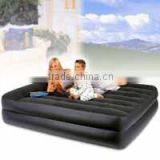 fashional high quality pink/blue clore pvc inflatable water float mattress