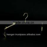 Japanese Metallic Golden Lingerie Hanger With Clips for Luxury Sports Wear thumbnail-1