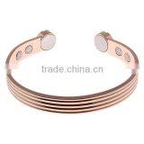 100% Guaranteed Quality Pure Solid Copper Energy Bangle Magnetic Bracelet Men or Women for Arthritis Quality Choice thumbnail-2