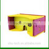 Google Cardboard Eva Foam Virtual Reality 3D Glasses for 3.5"- 6" Phone