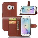 Wholesale Folio Stand Case for Samsung GALAXY S7 Edge PU Leather Flip Cover With Wallet thumbnail-1