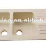 High Quality Hot Sale Black Acrylic Solid Surface Resin Stone Kitchen Sink,solid Surface Double Bowl Kitchen Sink thumbnail-5