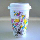 14 oz Porcelain Take Away Mug thumbnail-1