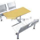 2013 salon stainless steel wireproof board airport waiting table