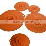Wholesale Hight Quality Food Grade Heat Resistant Silicone Cover Flexiable Silicone Suction Lid thumbnail-3
