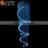 Fiber optic ceiling crystal light ,crystal fiber decoration lights,crystal stairs fiber light om056