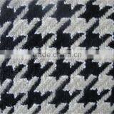 Classical Black and White Houndstooth Lady Coat Wool Fabric