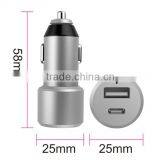 Promotional Three Port Usb Car Charger,Wholesale Usb Car Charger Adapter,12v 2a Output Metal Usb Car Charger thumbnail-2