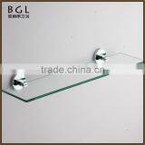 New 2016 Multi-functional China Manufacture Zinc Alloy Chrome Plated Bathroom Accessories Wall Mounted Glass Shelf