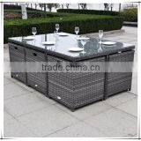 Rattan Wicker Furniture Outdoor Aluminum Tube Garden Set Dining Set thumbnail-2
